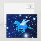 Flying Pegasus Postkarte (Vorne/Hinten)