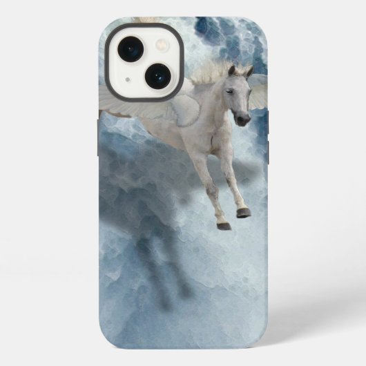 Flying Pegasus & Waterfall Fantasy Art Device Case iPhone Hülle (Rückseite)