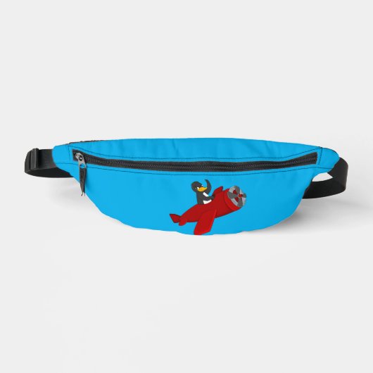 Flying penguin cartoon bauchtasche (Vorderseite)