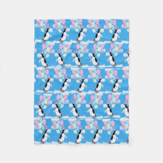 Flying Penguin Fleecedecke (Vorderseite)