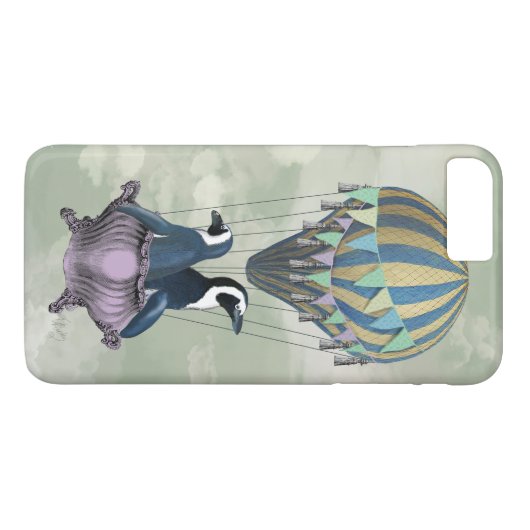 Flying Penguins 2 Case-Mate iPhone Hülle (Rückseite (Horizontal))