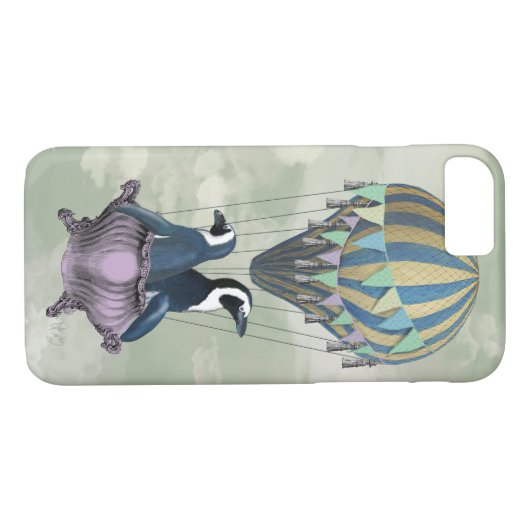 Flying Penguins 2 Case-Mate iPhone Hülle (Rückseite (Horizontal))