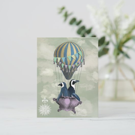Flying Penguins 2 Postkarte (Stehend Vorderseite)