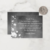 Flying Petal nach Beerdigung Danke Karten (Vorderseite/Rückseite Beispiel)