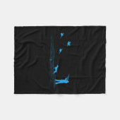 Flying Pheasant Graphic Upland Bird Hunter Hun Hun Fleecedecke (Vorderseite (Horizontal))