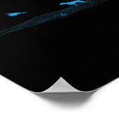 Flying Pheasant Graphic Upland Bird Hunter Hun Hun Poster (Ecke)