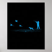 Flying Pheasant Graphic Upland Bird Hunter Hun Hun Poster (Vorne)