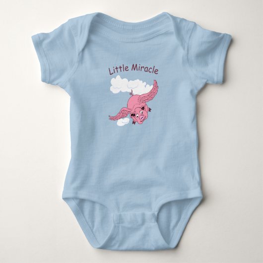 Flying Pig Baby Strampler (Vorderseite)