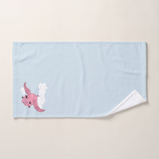 Flying Pig Badhandtuch Set (Handtuch)