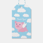 Flying Pig Birthday Party Geschenkanhänger (Vorderseite)