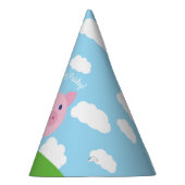 Flying Pig Birthday Party Partyhütchen (Rechts)