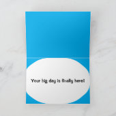 Flying Pig Brie and Groom individuell anpassbar Karte (Innenseite)