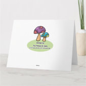 Flying Pig Brie and Groom personalisierbare Gruß C Karte (Rückseite)