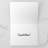 Flying Pig Brie and Groom personalisierbare Gruß C Karte (Innenseite)