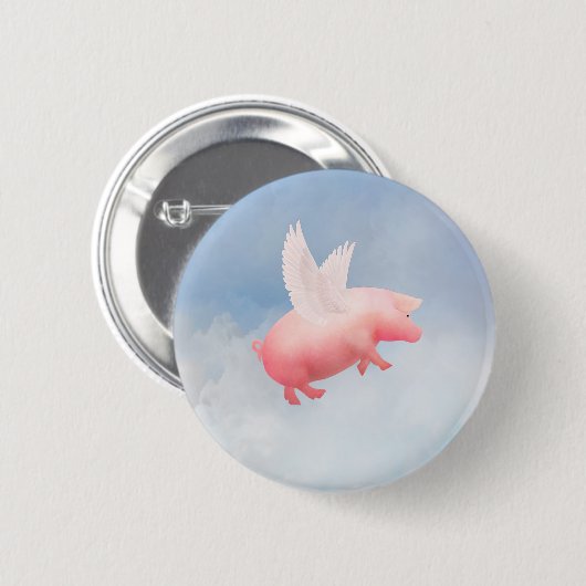Flying Pig Button (Vorne & Hinten)
