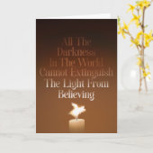 Flying Pig Candle Flame Flat Greeting Card Karte (Gelbe Blume)