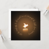 Flying Pig Candle Flame Flat Greeting Card Karte (Vorderseite/Rückseite Beispiel)