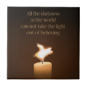 Flying Pig Candle Flame Fliese (Vorderseite)