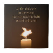 Flying Pig Candle Flame Fliese (Vorderseite)