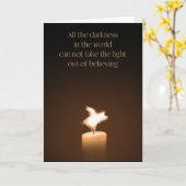 Flying Pig Candle Flame Grußkarte Karte (Gelbe Blume)