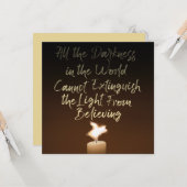 Flying Pig Candle Flame Karte (Vorderseite/Rückseite Beispiel)