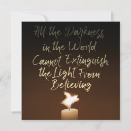 Flying Pig Candle Flame Karte