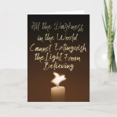 Flying Pig Candle Flame Karte (Vorderseite)