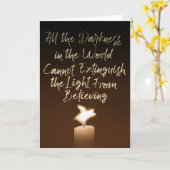 Flying Pig Candle Flame Karte (Gelbe Blume)