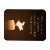 Flying Pig Candle Flame Magnet (Horizontal)