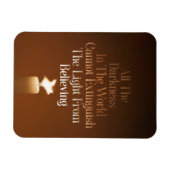 Flying Pig Candle Flame Magnet (Horizontal)