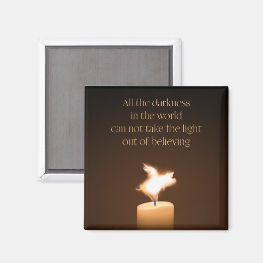 Flying Pig Candle Flame Magnet (Vorderseite/Rückseite)