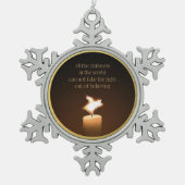 Flying Pig Candle Flame Ornament (Vorderseite)