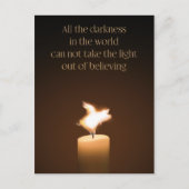 Flying Pig Candle Flame Postcard Postkarte (Vorderseite)