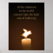 Flying Pig Candle Flame Poster (Vorne)