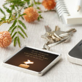 Flying Pig Candle Flame Schlüsselanhänger (Seite)