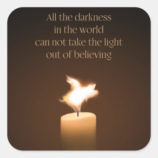 Flying Pig Candle Flame Stickers (Vorderseite)