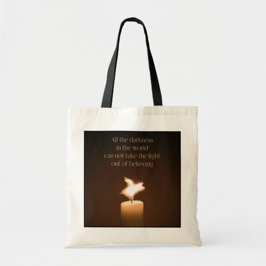 Flying Pig Candle Flame Tote Bag Tragetasche (Vorne)