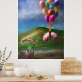 Flying Pig - Child - Wie wünschte ich, ich wäre ei Poster (Küche)
