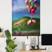 Flying Pig - Child - Wie wünschte ich, ich wäre ei Poster (Heimbüro)
