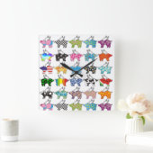 flying pig clock quadratische wanduhr (Zuhause)