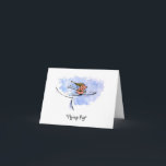 "Flying Pig" Cooler Ski Jumping Pig | Nur zum Spaß Karte<br><div class="desc">Humorvolle Aquarellbild eines kleinen pinkfarbenen Skispringens. Front: "Fliegendes Schwein." Innen: "Ich habe gerade gewollt,  hoch zu sagen!" Text kann mit Ihrer eigenen Nachricht personalisiert werden. Eine lustige jeden Anlaß-Karte. Besuchen Sie Jenn’s Doodle World für noch mehr Produkte,  die dieses coole Skisportschwein zeigen.</div>