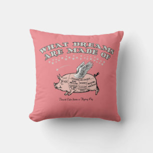 Flying Pig-Cuts-Diagramm Kissen