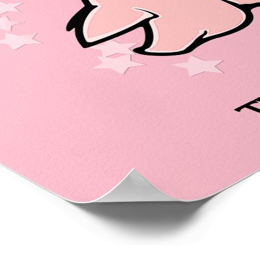 Flying Pig Cuts Poster (Ecke)