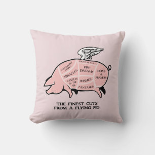 Flying Pig Diagramm Kissen