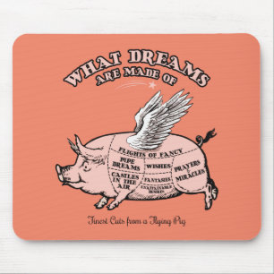 Flying Pig Diagramm Mousepad