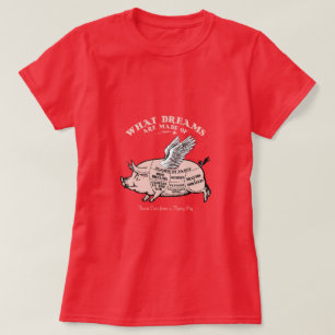 Flying Pig Diagramm T-Shirt