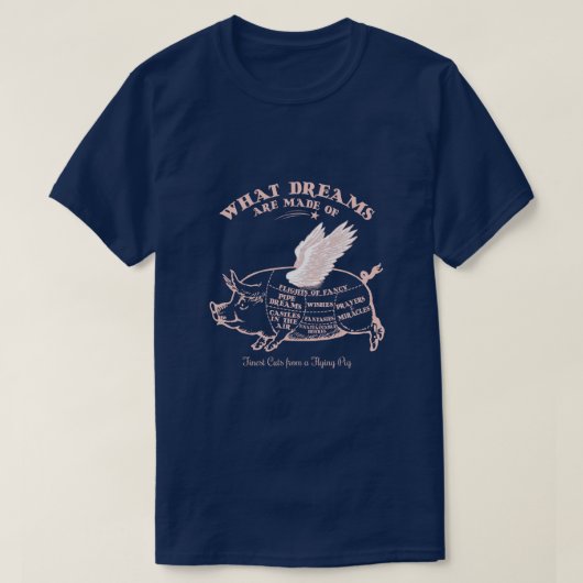 Flying Pig Diagramm T - Shirt (Design vorne)
