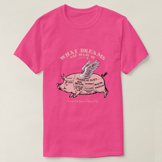Flying Pig Diagramm T - Shirt (Design vorne)