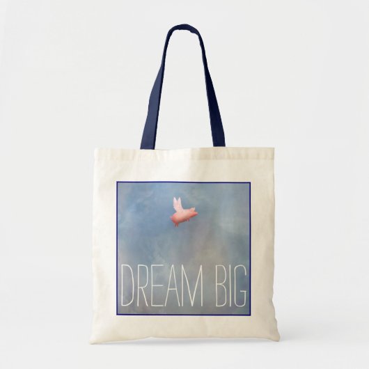 Flying Pig-Dream Big Tragetasche (Vorne)