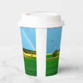 Flying Pig Farm Paper Cup Pappbecher (Links)